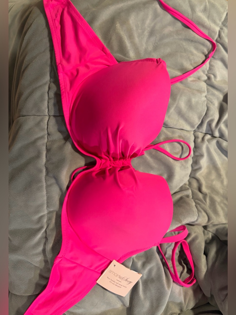Pink Halter Underwire Bikini Top 34DDD